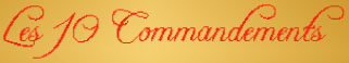 Les 10 Commandements