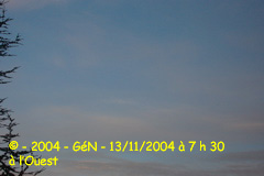 à 7 h 30 à l'Ouest
