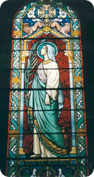 Ste Blandine et le vitrail