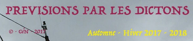 Prévision automne et hiver 2017-2018