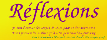 Quelques réflexions contemporaine