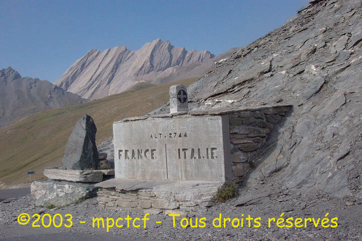 La borne de la frontire