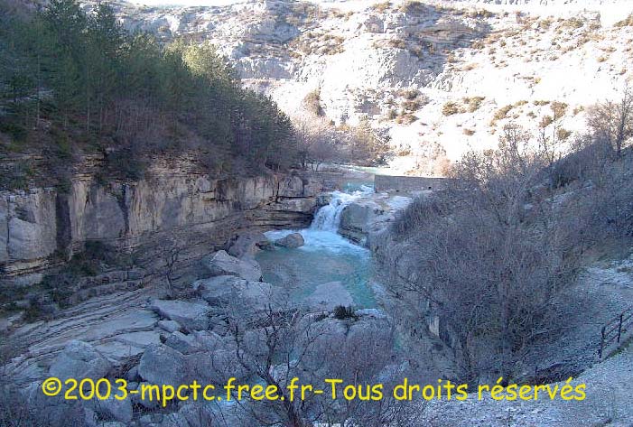 Une des cascades de la Méouge