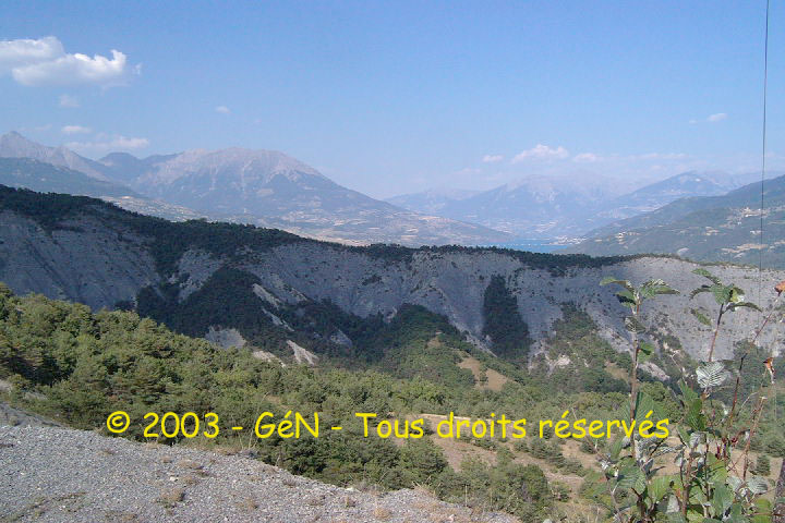 Vue vers les Alpes hautes
